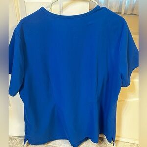 Figs royal blue 3XL two pocket top